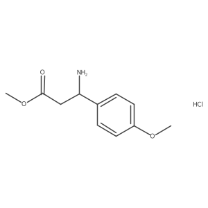 Methyl 3-amino-3-(4-methoxyphenyl)propanoate hydrochloride Structure