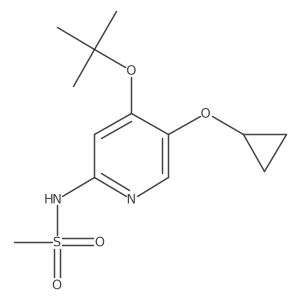 N-(4-Tert-butoxy-5-cyclopropoxypyridin-2-YL)methanesulfonamide Structure