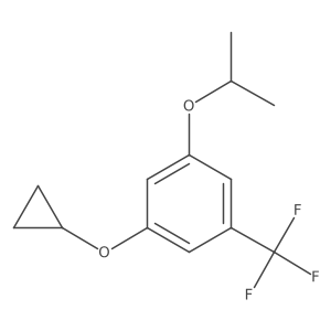 1-Cyclopropoxy-3-isopropoxy-5-(trifluoromethyl)benzene Structure