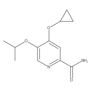 4-Cyclopropoxy-5-isopropoxypicolinamide结构式