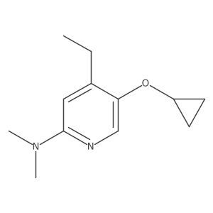 5-Cyclopropoxy-4-ethyl-N,N-dimethylpyridin-2-amine Structure
