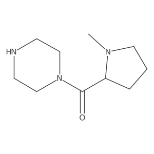 1-(1-Methylpyrrolidine-2-carbonyl)piperazine结构式
