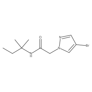 2-(4-Bromo-1h-pyrazol-1-yl)-N-(tert-pentyl)acetamide Structure