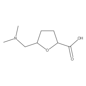 5-((Dimethylamino)methyl)tetrahydrofuran-2-carboxylic acid结构式