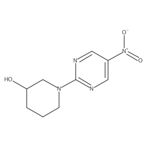 1-(5-Nitropyrimidin-2-yl)piperidin-3-ol Structure