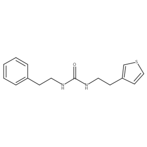 1-Phenethyl-3-(2-(thiophen-3-yl)ethyl)urea结构式