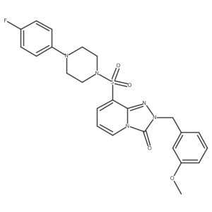 8-{[4-(4-fluorophenyl)piperazin-1-yl]sulfonyl}-2-[(3-methoxyphenyl)methyl]-2H,3H-[1,2,4]triazolo[4,3-a]pyridin-3-one Structure
