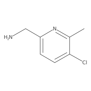 (5-Chloro-6-methylpyridin-2-YL)methanamine结构式