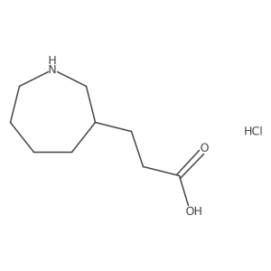 3-(Azepan-3-yl)propanoic acid hydrochloride Structure