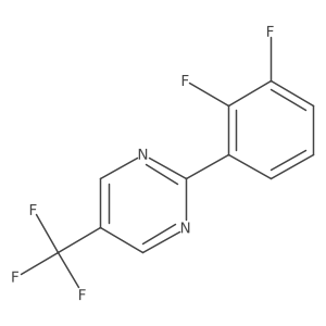 2-(2,3-Difluorophenyl)-5-(trifluoromethyl)pyrimidine结构式