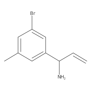 (1R)-1-(3-Bromo-5-methylphenyl)prop-2-enylamine Structure