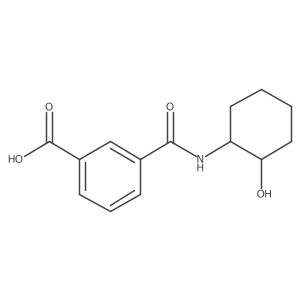 3-[(2-Hydroxycyclohexyl)carbamoyl]benzoicacid Structure