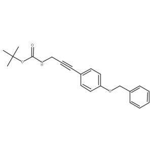 tert-butyl N-{3-[4-(benzyloxy)phenyl]prop-2-yn-1-yl}carbamate Structure