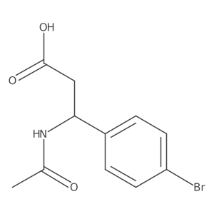 Acetyl-p-bromo-beta-phenylalanine Structure
