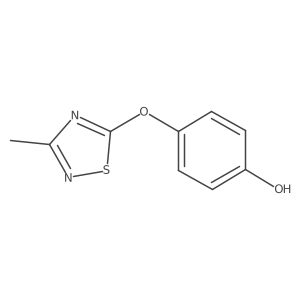 4-[(3-Methyl-1,2,4-thiadiazol-5-yl)oxy]phenol结构式