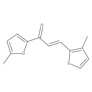 (2E)-1-(5-Methylfuran-2-yl)-3-(3-methylthiophen-2-yl)prop-2-en-1-one结构式