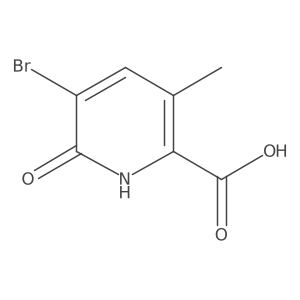 5-Bromo-3-methyl-6-oxo-1,6-dihydropyridine-2-carboxylic acid Structure