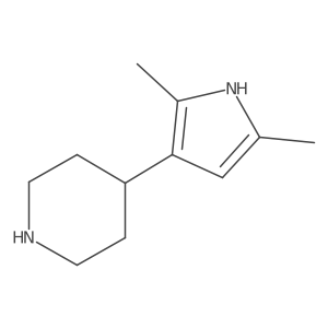 4-(2,5-dimethyl-1H-pyrrol-3-yl)piperidine Structure
