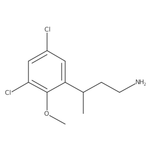 3-(3,5-Dichloro-2-methoxyphenyl)butan-1-amine结构式