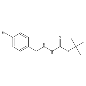 N'-[(4-Bromophenyl)methyl](tert-butoxy)carboh ydrazide结构式