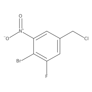 4-Bromo-3-fluoro-5-nitrobenzyl chloride结构式