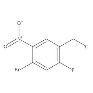 4-Bromo-2-fluoro-5-nitrobenzyl chloride结构式