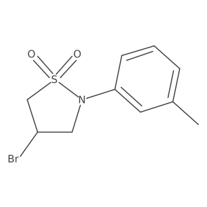 Isothiazolidine, 4-bromo-2-(3-methylphenyl)-, 1,1-dioxide Structure