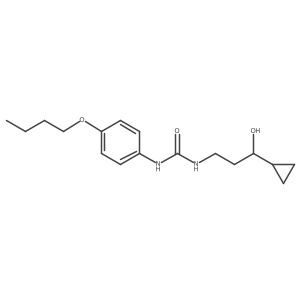 1-(4-Butoxyphenyl)-3-(3-cyclopropyl-3-hydroxypropyl)urea Structure