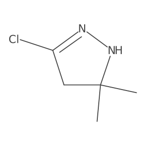 1H-Pyrazole, 3-chloro-4,5-dihydro-5,5-dimethyl-结构式