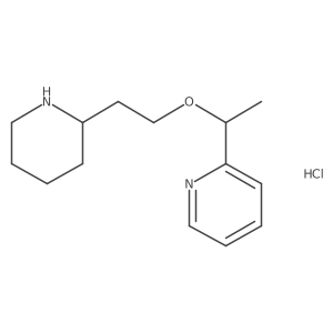 2-(1-(2-(Piperidin-2-yl)ethoxy)ethyl)pyridine hydrochloride结构式
