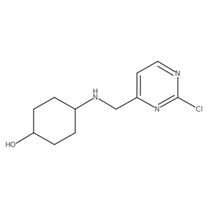 (1r,4r)-4-(((2-Chloropyrimidin-4-yl)methyl)amino)cyclohexanol结构式