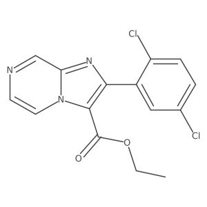 Ethyl 2-(2,5-dichlorophenyl)imidazo[1,2-A]pyrazine-3-carboxylate Structure