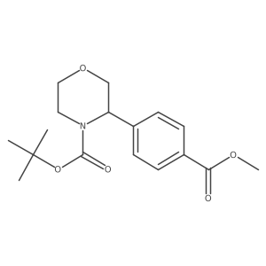Tert-butyl 3-(4-(methoxycarbonyl)phenyl)morpholine-4-carboxylate Structure