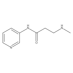 N~3~-methyl-N-pyridin-3-yl-beta-alaninamide结构式