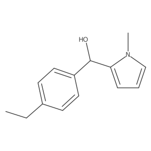 4-Ethylphenyl-(1-methyl-2-pyrrolyl)methanol Structure