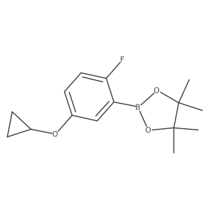 2-(5-Cyclopropoxy-2-fluorophenyl)-4,4,5,5-tetramethyl-1,3,2-dioxaborolane Structure