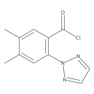 4,5-Dimethyl-2-(2H-1,2,3-triazol-2-yl)benzoyl chloride结构式