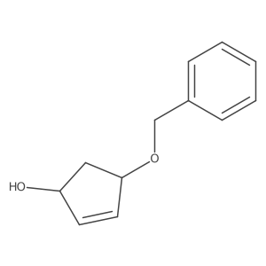 (+)-cis-4-Benzyloxy-cyclopent-2-enol结构式