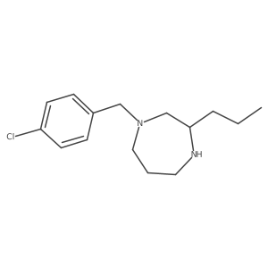 1H-1,4-Diazepine, 1-[(4-chlorophenyl)methyl]hexahydro-3-propyl- Structure