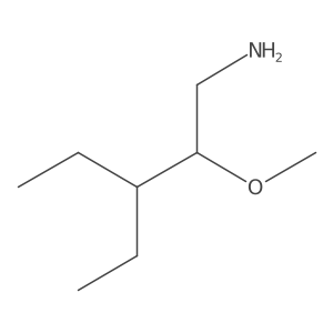 3-Ethyl-2-methoxypentan-1-amine结构式