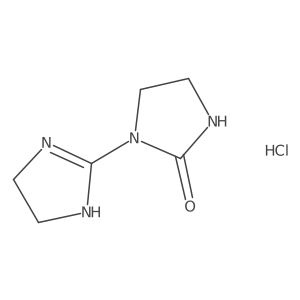 1-(4,5-Dihydro-1H-imidazol-2-yl)imidazolidin-2-one hydrochloride结构式