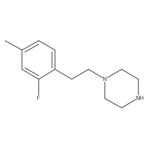 1-[2-(2-Fluoro-4-methylphenyl)ethyl]piperazine结构式