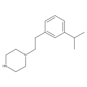 1-{2-[3-(Propan-2-yl)phenyl]ethyl}piperazine Structure