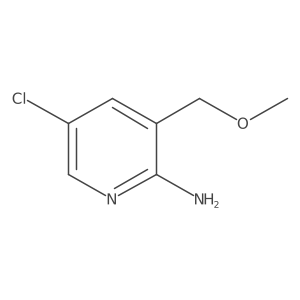 5-chloro-3-(methoxymethyl)-2-Pyridinamine结构式