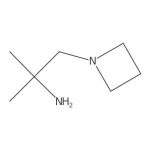 1-(Azetidin-1-yl)-2-methylpropan-2-amine结构式
