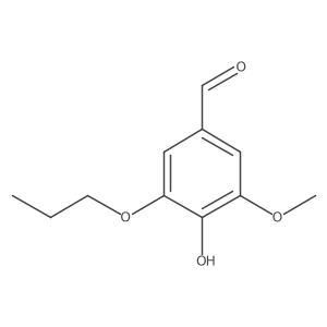 4-Hydroxy-3-methoxy-5-propoxybenzaldehyde结构式