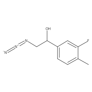 (1S)-2-azido-1-(3-fluoro-4-methylphenyl)ethan-1-ol Structure