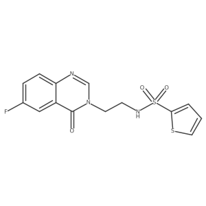 N-[2-(6-fluoro-4-oxoquinazolin-3(4H)-yl)ethyl]thiophene-2-sulfonamide Structure