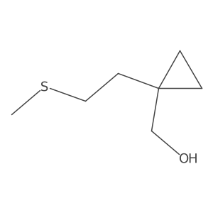 {1-[2-(Methylsulfanyl)ethyl]cyclopropyl}methanol Structure