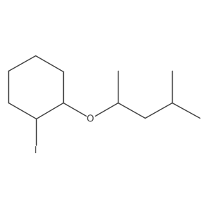 1-Iodo-2-[(4-methylpentan-2-yl)oxy]cyclohexane结构式